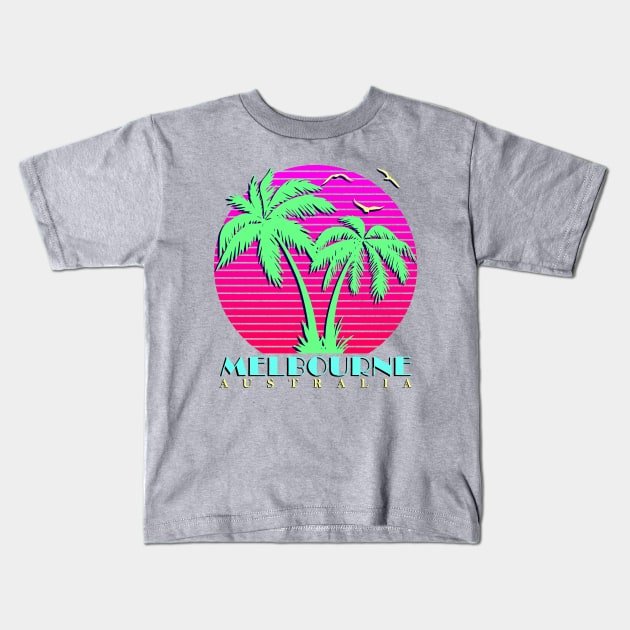 Melbourne Australia Kids T-Shirt by Nerd_art